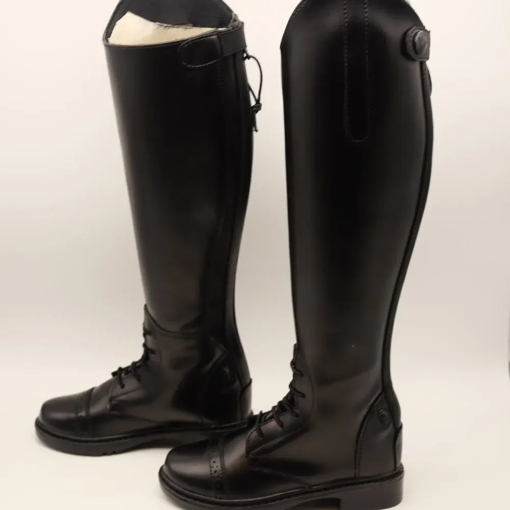 NEW TuffRider Kid's  Size 13 Starter Back Zip Field Boots Black